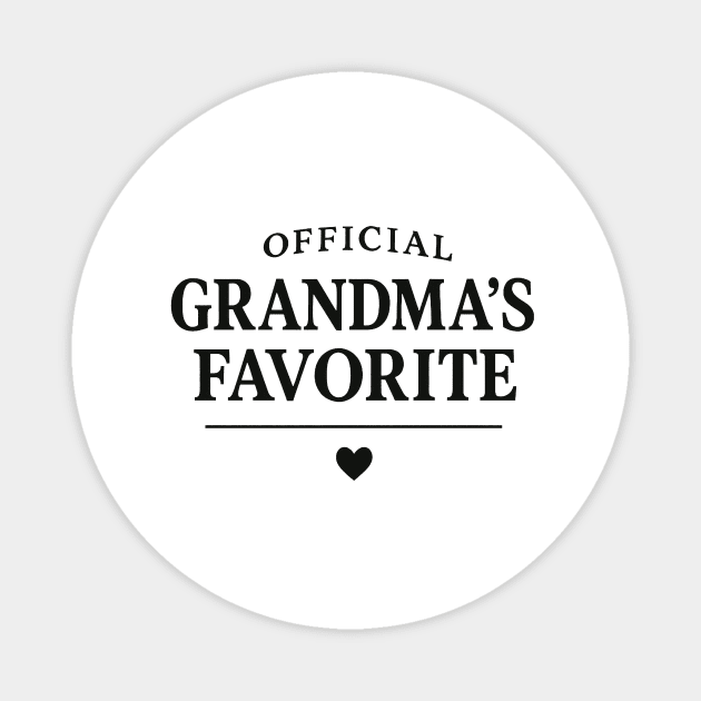 Official-Grandma’s-Favorite Magnet by ArtistTee ⭐⭐⭐⭐⭐